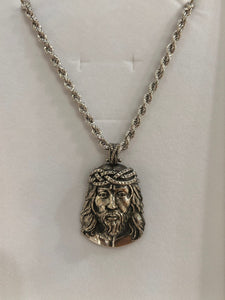COLLANA CON CRISTO IN ARGENTO 925