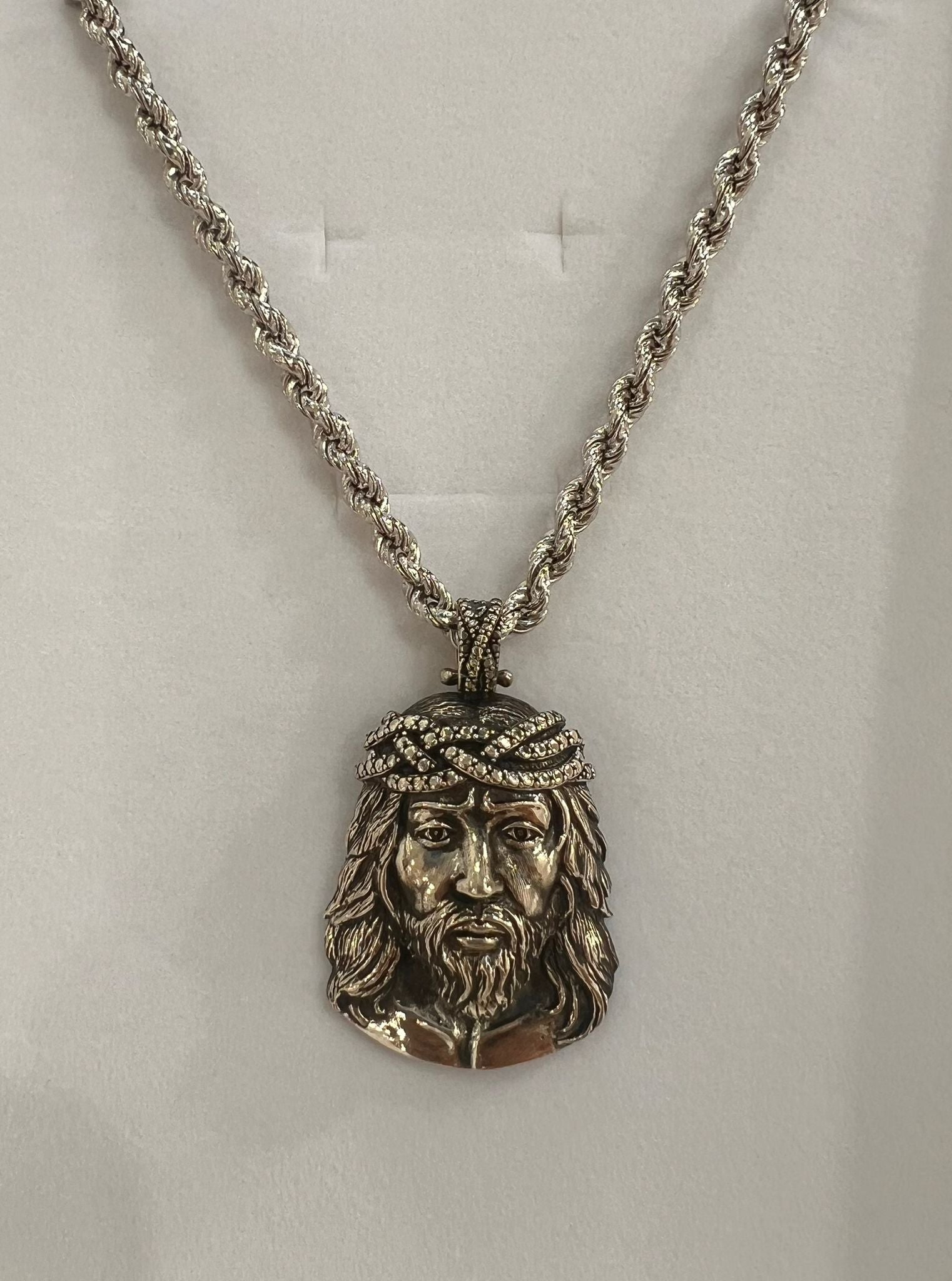 COLLANA CON CRISTO IN ARGENTO 925