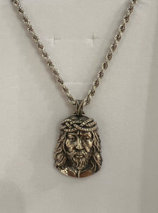 COLLANA CON CRISTO IN ARGENTO 925