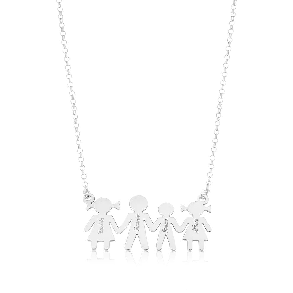 Ciondolo famiglia in argento