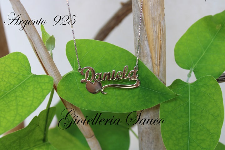 Collana con nome in argento