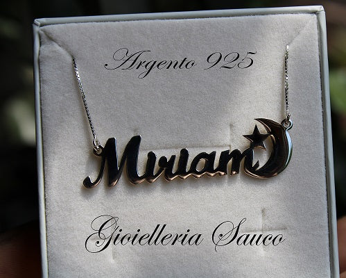 Collana con nome in argento