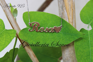 Collana con nome in argento