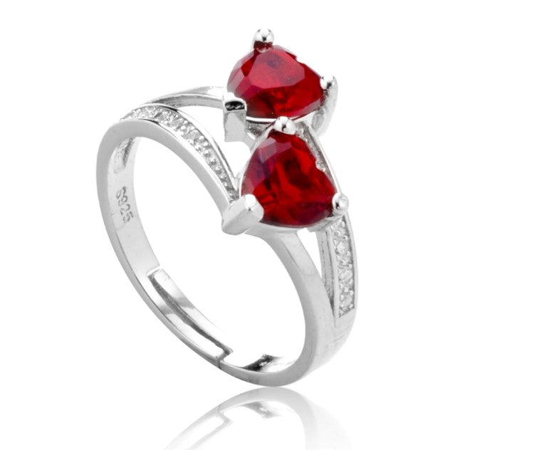 Double Hearts Ring