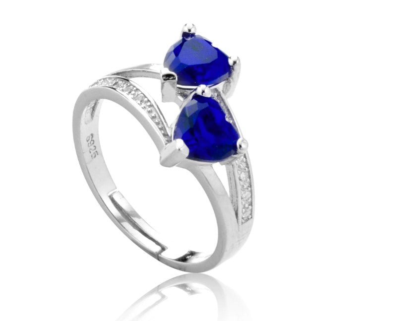 Double Hearts Ring