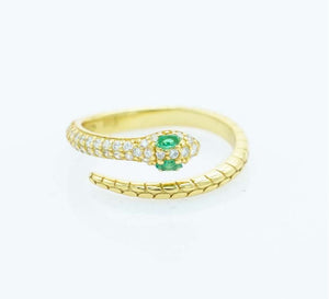 Anello serpente in argento