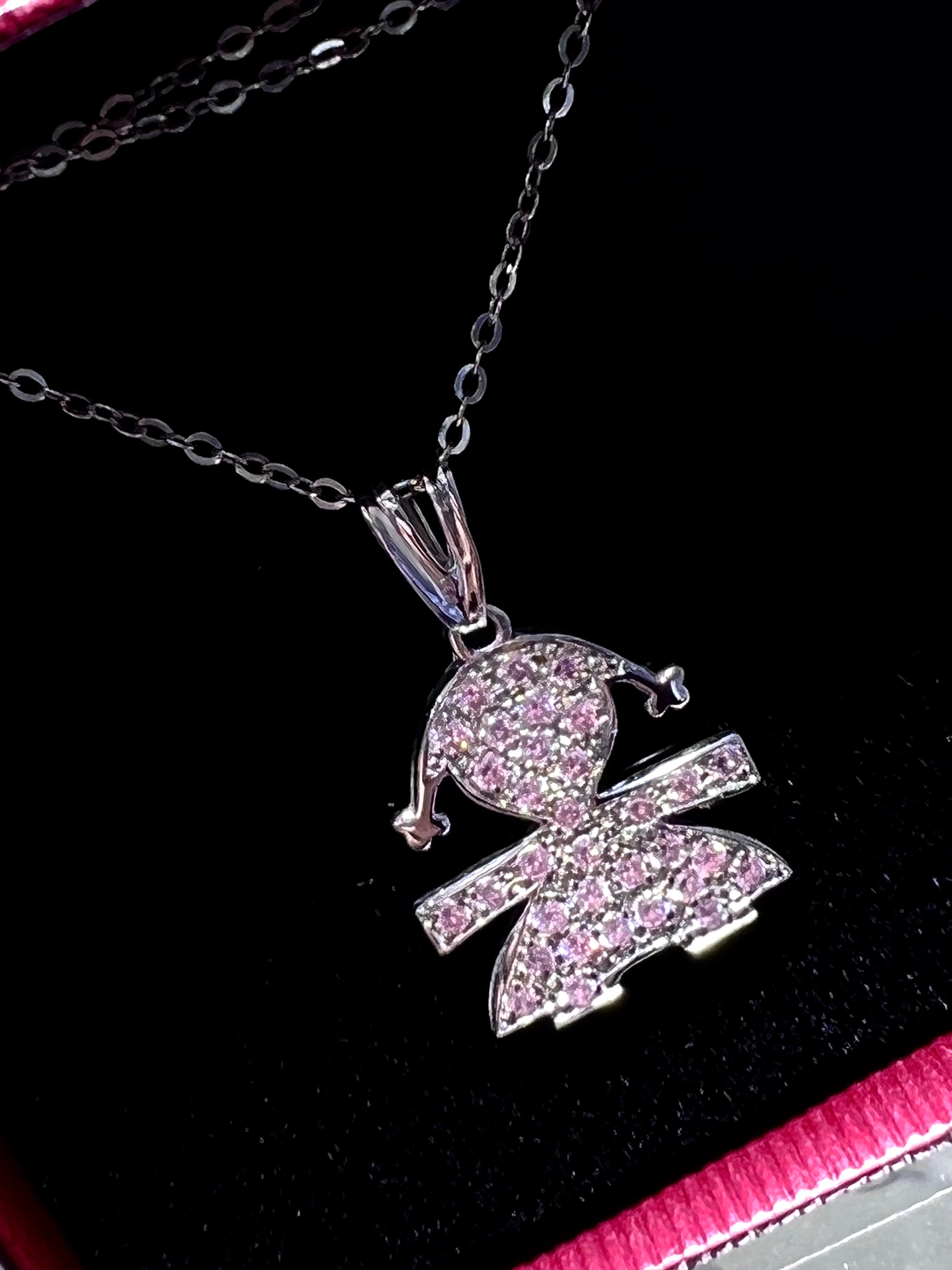 Collana in Argento 925 con bimba pendente