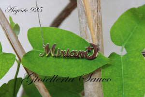 Collana con nome in argento