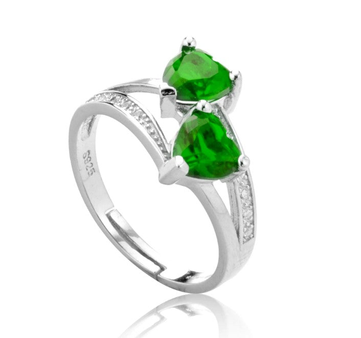 Double Hearts Ring
